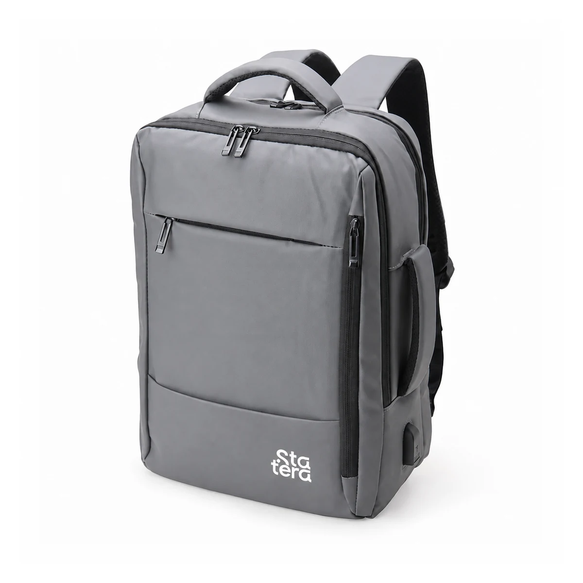 Mochila Couro Sintético USB 25L personalizado com logo (cód. 01902)