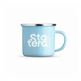 Caneca de Inox Esmaltada 370ml com personalização Statera para empresas