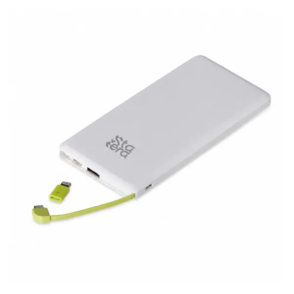 Power Bank 10.000mAh com Adaptadores Lightning e Tipo-C com personalização Statera para empresas