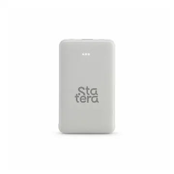 Power Bank 5.000mAh com Cabos Tipo-C e V8 Acoplados com personalização Statera para empresas