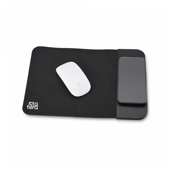 Mouse Pad em Neoprene com Carregador por Indução com personalização Statera para empresas