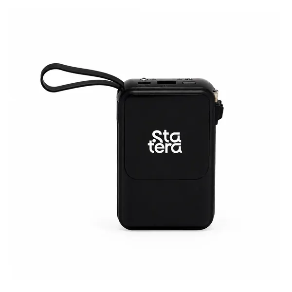 Power Bank 6.000mAh Compacto com Alça de Borracha com personalização Statera para empresas