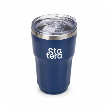 Copo Térmico 300ml com Tampa de Pressão com personalização Statera para empresas