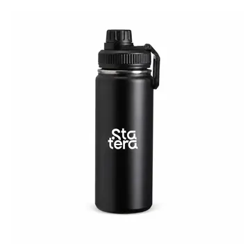Garrafa Térmica Inox 550ml com Alça Retangular com personalização Statera para empresas