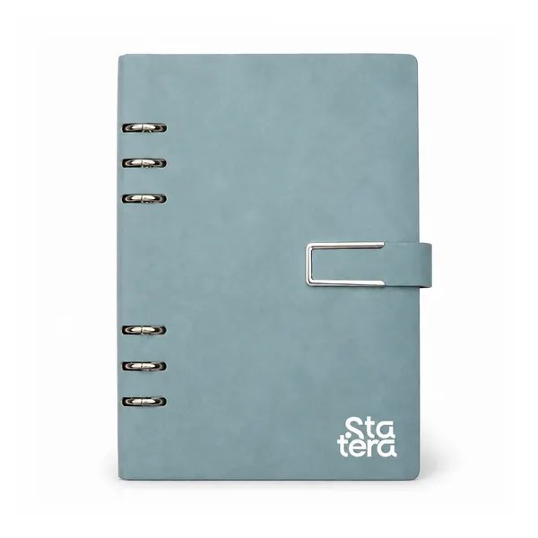 Caderno Fichário PU A5 com 119 Folhas Marfim com personalização Statera para empresas