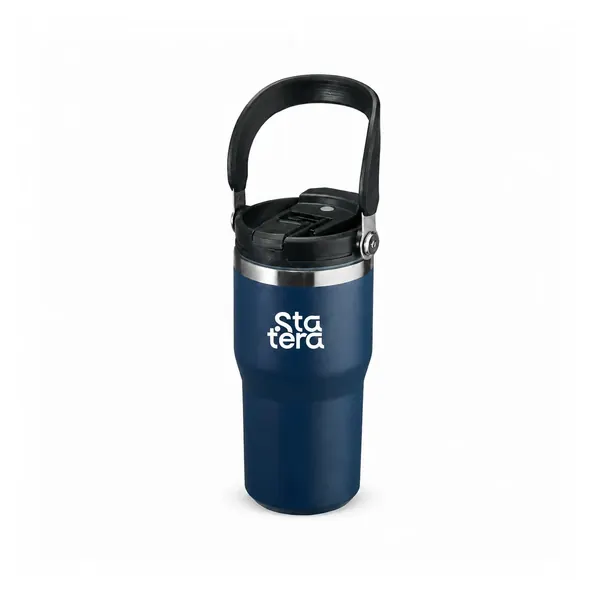 Copo Térmico 600ml com Alça e Bico Flip com personalização Statera para empresas