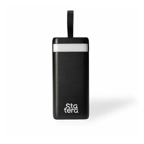 Power Bank 20.000mAh com Lanterna e Quatro Cabos com personalização Statera para empresas