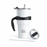 Caneca Térmica Inox 800ml com Duas Tampas com personalização Statera para empresas