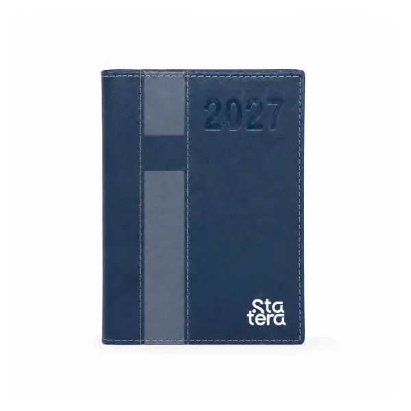 Agenda Diária 2027 em Couro Sintético com personalização Statera para empresas