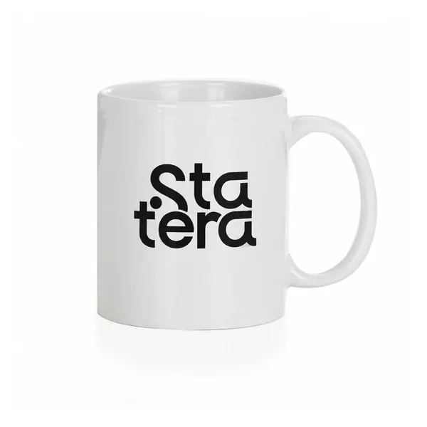 Caneca de Cerâmica 330ml para Sublimação com personalização Statera para empresas