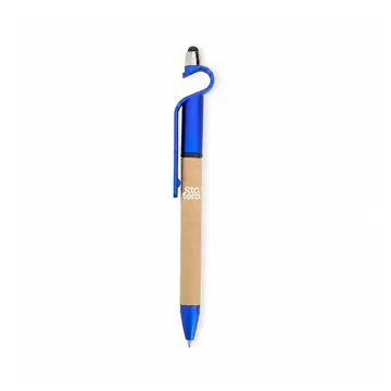 Caneta de Papelão Touch com Suporte para Celular com personalização Statera para empresas