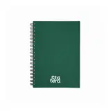 Caderno Emborrachado Espiral 100 Folhas Pautadas com personalização Statera para empresas