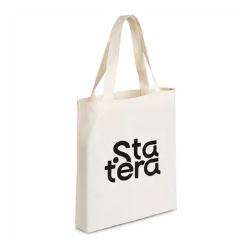 Sacola de Algodão 42 x 43 cm com Gravação 38 x 38 cm com personalização Statera para empresas