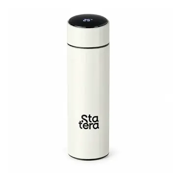 Garrafa Térmica 400ml com Display LED e Infusor com personalização Statera para empresas