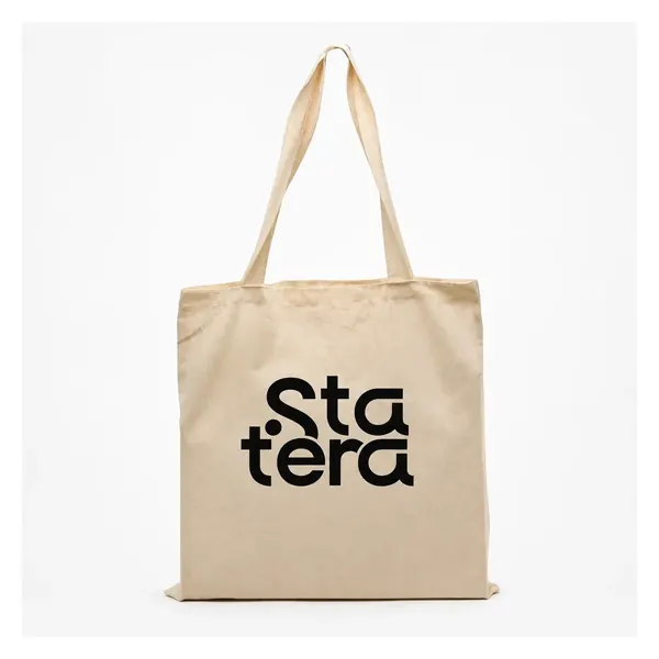 Sacola de Algodão 210g/m² de 41 x 38 cm com personalização Statera para empresas