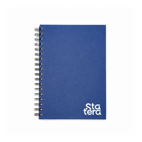 Caderno com Capa em Cromato Wire-o 86 Folhas Pautadas com personalização Statera para empresas