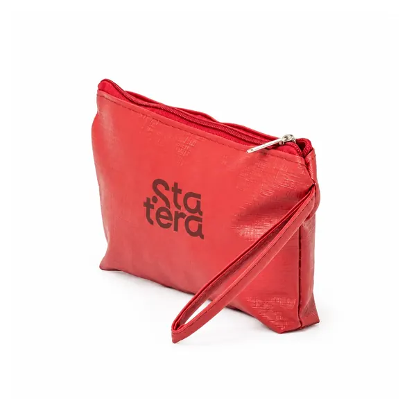 Nécessaire de Couro Sintético 20 x 12 cm com personalização Statera para empresas