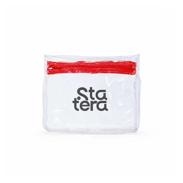 Nécessaire de PVC Transparente 15 x 18 cm com personalização Statera para empresas