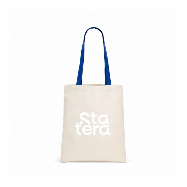 Sacola de Algodão 38,5 x 33 cm com Alças de 65 cm com personalização Statera para empresas