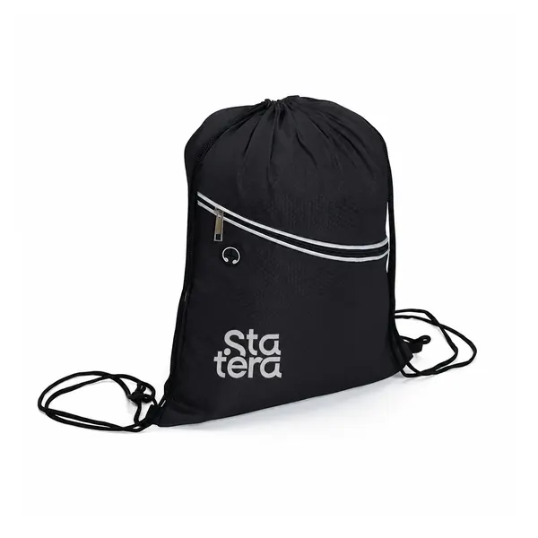 Mochila Saco com Bolso com Zíper e Entrada para Fone com personalização Statera para empresas