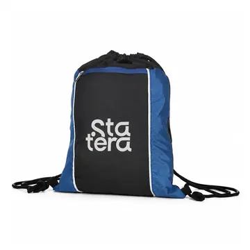 Mochila Saco de Poliéster 44 x 34 cm com Bolso com Zíper com personalização Statera para empresas