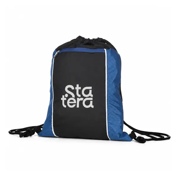 Mochila Saco de Poliéster 44 x 34 cm com Bolso com Zíper com personalização Statera para empresas