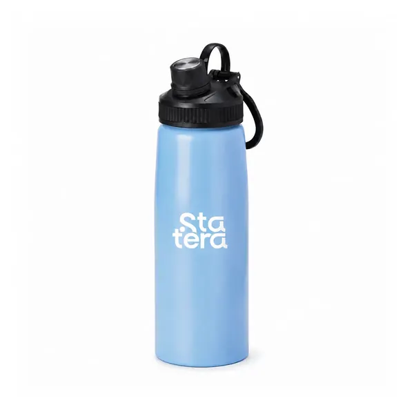 Squeeze Inox 900ml com Tampa Plástica e Alça com personalização Statera para empresas