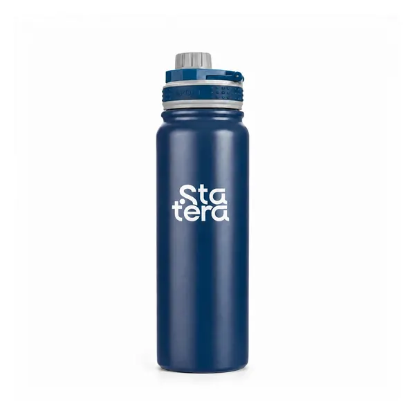 Garrafa Térmica 850ml com Infusor e Faixa de Silicone com personalização Statera para empresas