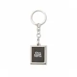 Chaveiro Porta-Foto em Inox com Corrente e Gancho com personalização Statera para empresas
