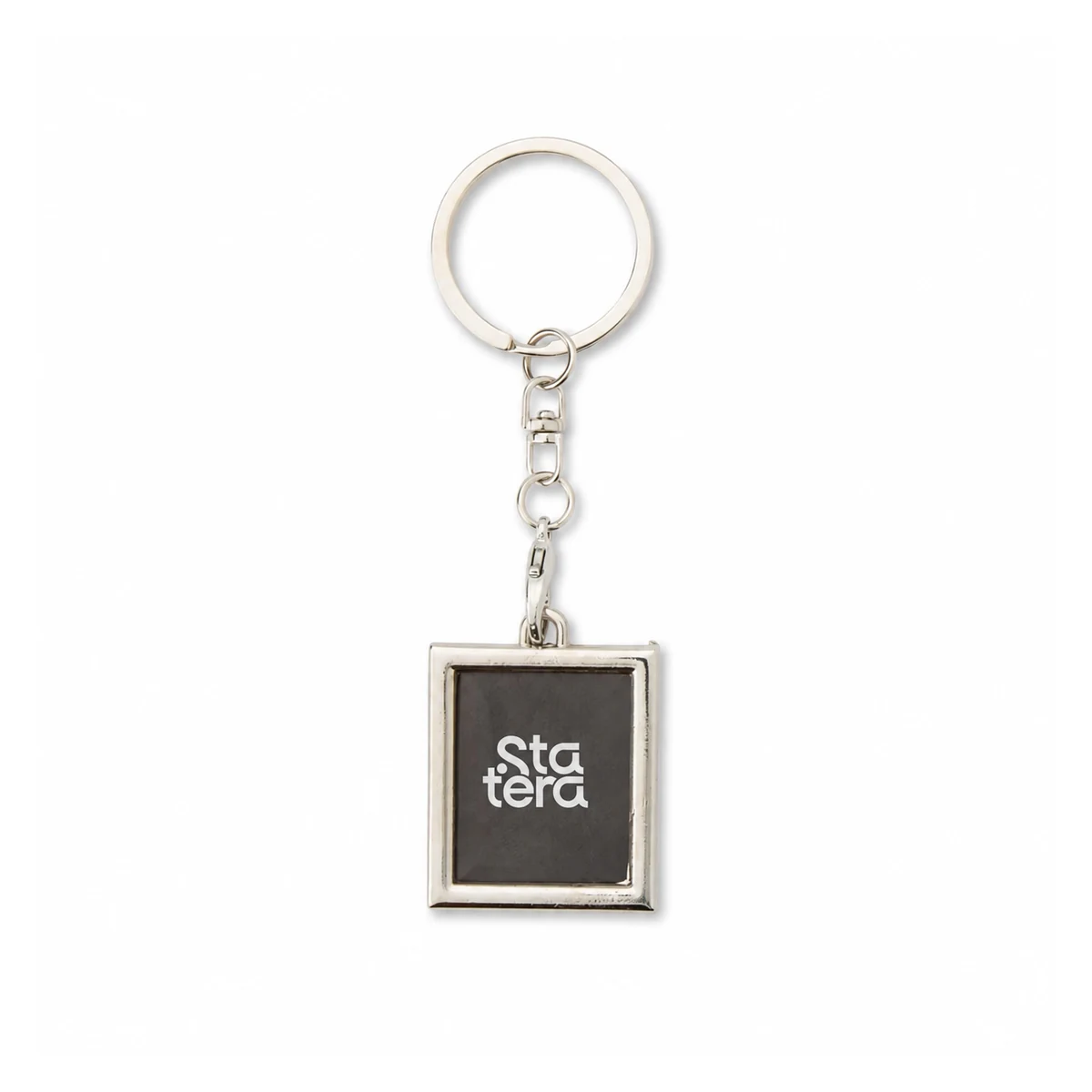 Chaveiro Porta-foto Inox personalizado com logo (cód. 18826)