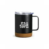 Caneca Térmica 400ml com Fundo de Cortiça com personalização Statera para empresas