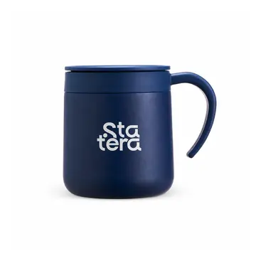 Caneca Térmica Inox 300ml com Tampa Ajustável com personalização Statera para empresas