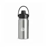 Garrafa Térmica 400ml com Bico Flip e Canudo com personalização Statera para empresas