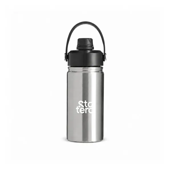 Garrafa Térmica 400ml com Bico Flip e Canudo com personalização Statera para empresas