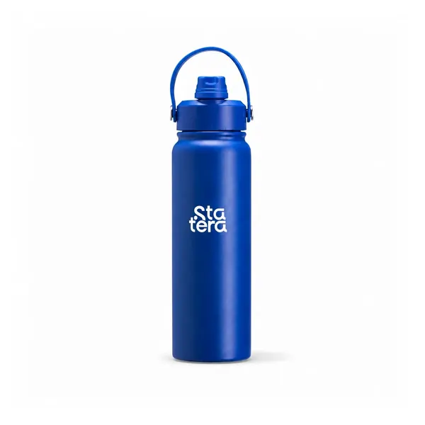Garrafa Térmica 800ml com Alça Maleável e Bico Flip com personalização Statera para empresas