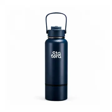 Garrafa Térmica 800ml com Fundo Removível e Bico Flip com personalização Statera para empresas