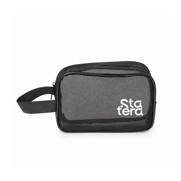 Nécessaire de Malha de Nylon 13 x 20 cm com personalização Statera para empresas