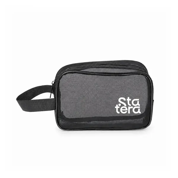 Nécessaire de Malha de Nylon 13 x 20 cm com personalização Statera para empresas