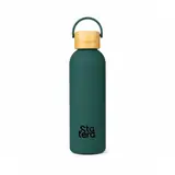 Garrafa Térmica 500ml com Tampa de Bambu com personalização Statera para empresas