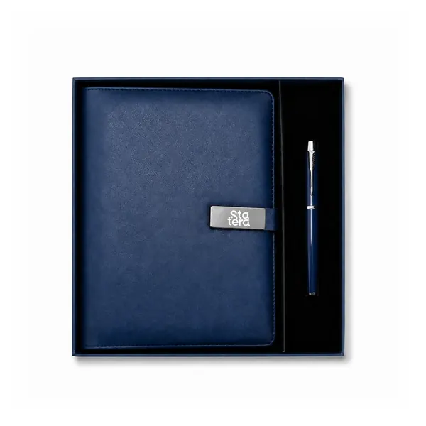 Kit Executivo 2 Peças Caderno Fichário com Folhas A5 com personalização Statera para empresas