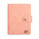 Caderno Fichário PU A5 com Porta-Cartões e Porta-Canetas com personalização Statera para empresas