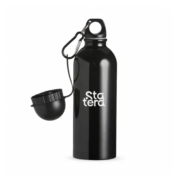 Squeeze Inox 500ml com Bico Extra e Mosquetão com personalização Statera para empresas