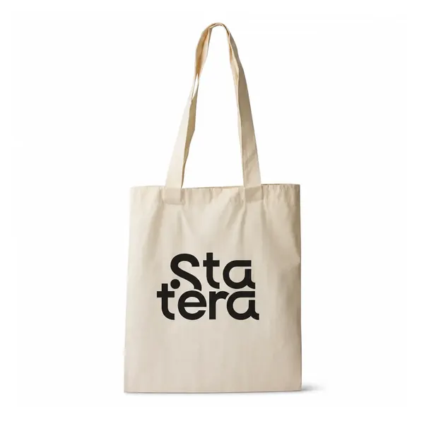 Ecobag de Algodão Cru com Alças Longas com personalização Statera para empresas
