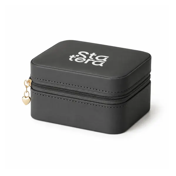 Porta-Joias de Couro Sintético com Gravação 8 x 10 cm com personalização Statera para empresas