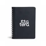 Caderno de Capa Dura em Couro Sintético 21,6 x 16 cm com personalização Statera para empresas